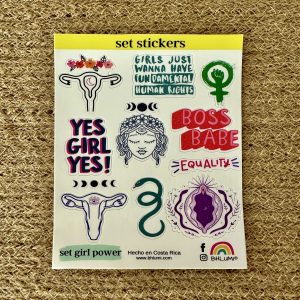 Set de sticker girl Power