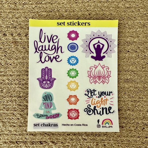 set de sticker chakras