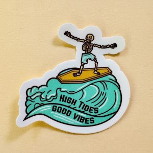 sticker High tides, good vibes