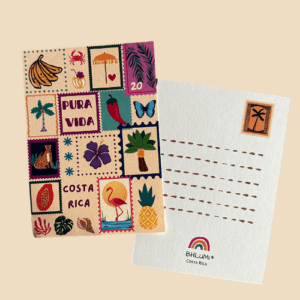 Tarjeta Postal Banano pura vida