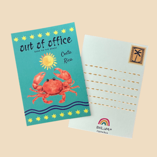 Tarjeta postal Cangrejo