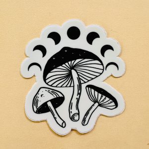 sticker hongo fases lunares