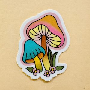 Sticker sunset fungi tornasol