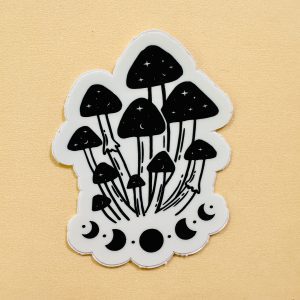 sticker fungi moon