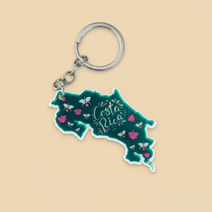 Llavero mapa guaria morada