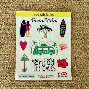 Set de Stickers Waves Lover