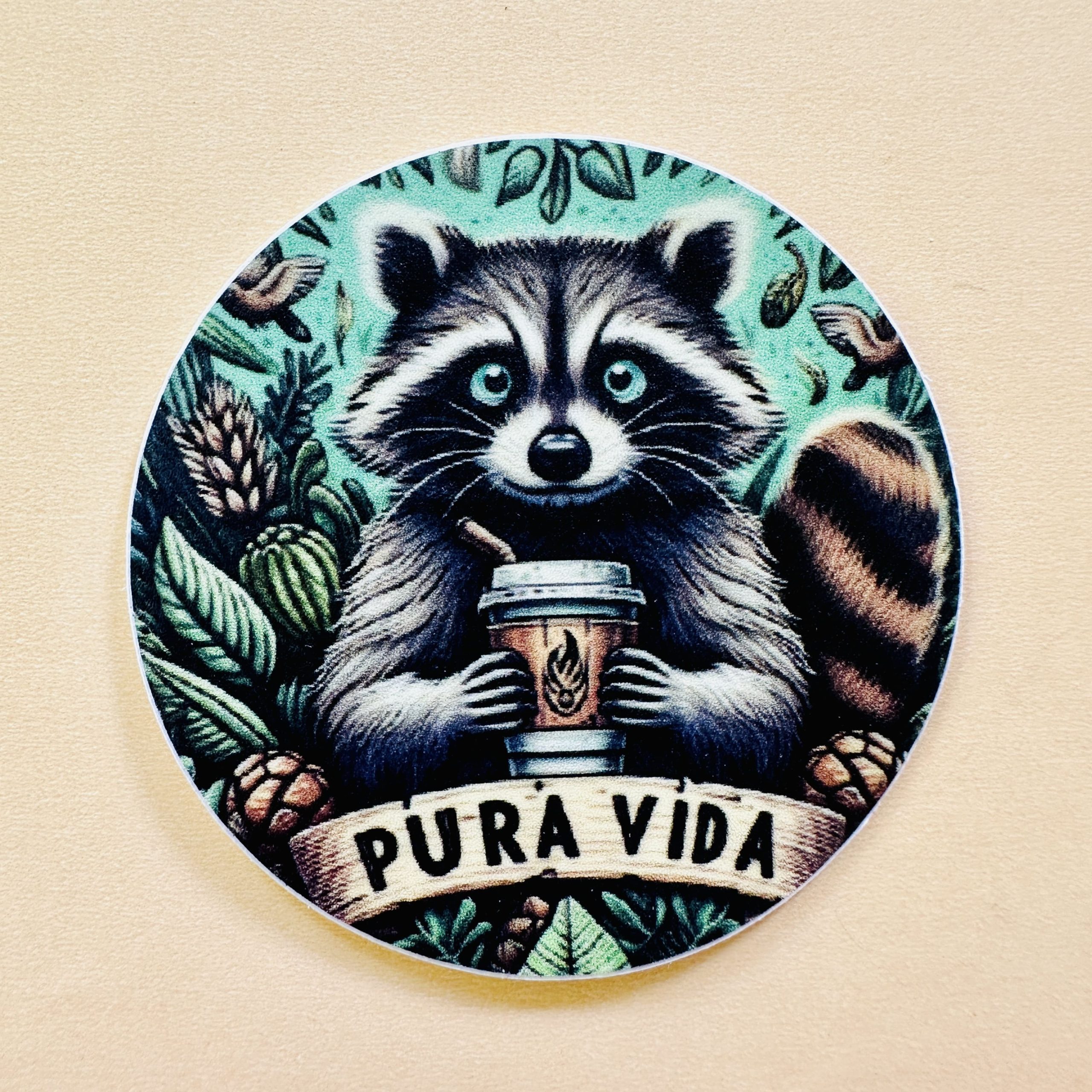 Sticker Mapache Coffee