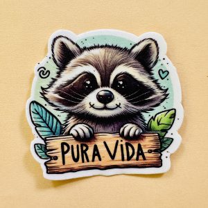 Sticker Mapache Costa Rica