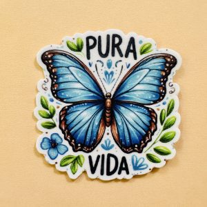 Sticker Morpho pura vida