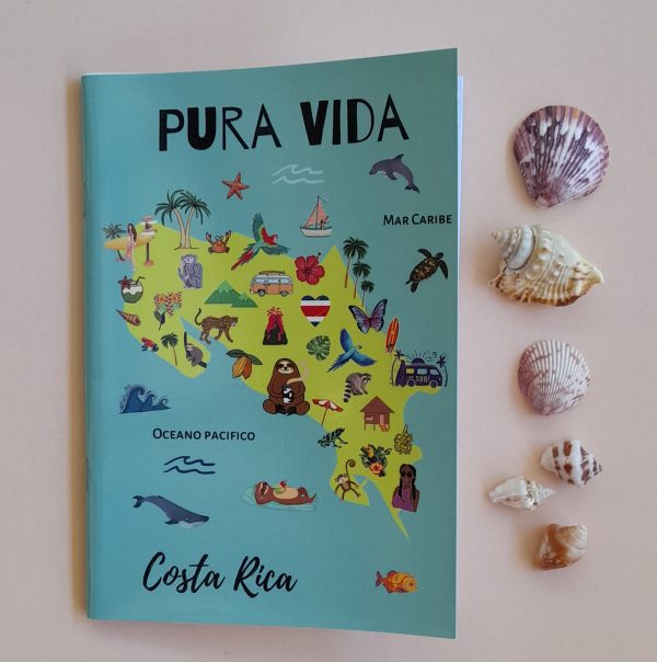 Cuaderno mapa de Costa Rica