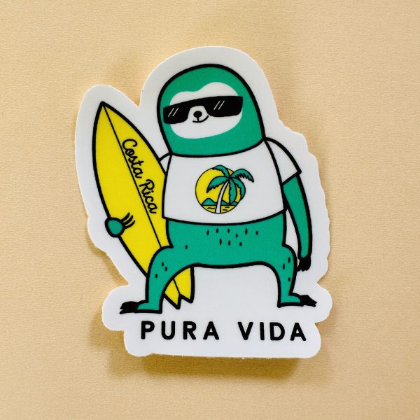 Sticker perezoso costa rica