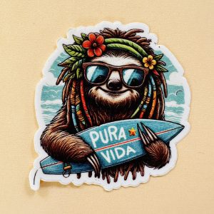 Sticker Perezoso surf