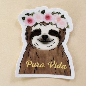 Sticker perezoso costa rica