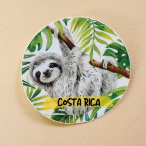 Sticker Perezoso hibiscus