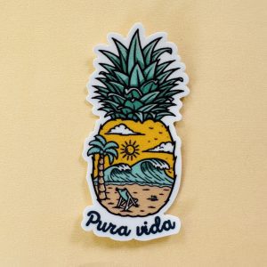 Sticker pineapple beach