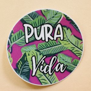 Sticker pura vida flora