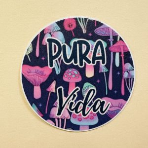 Sticker pura vida mushroom