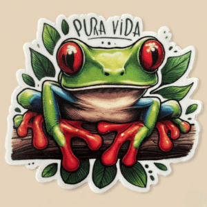 Sticker Rana Verde