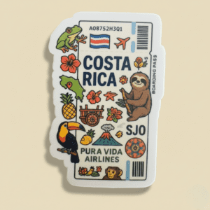 sticker pasaje de avion