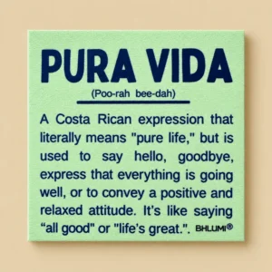 Iman Pura Vida Significado